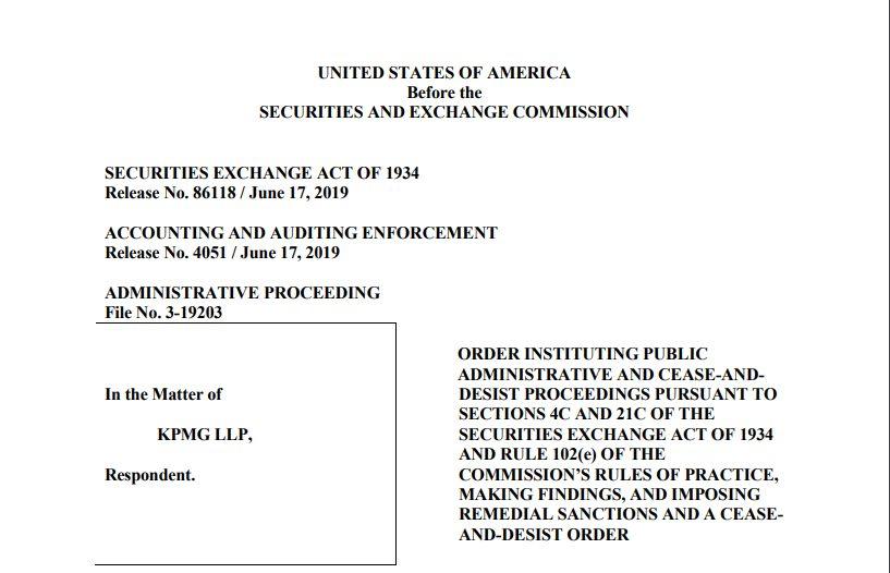KPMG In Doghouse With M SEC Fine for Stolen Regulator Info