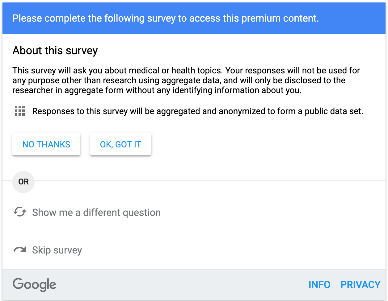 Google surveys Google surveys
