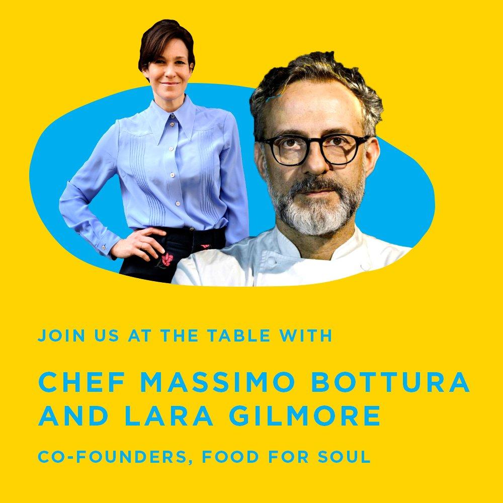 World’s Biggest Family Meal to Launch in Collaboration With Osteria Francescana Chef Massimo Bottura Lara Gilmore’s Food for Soul