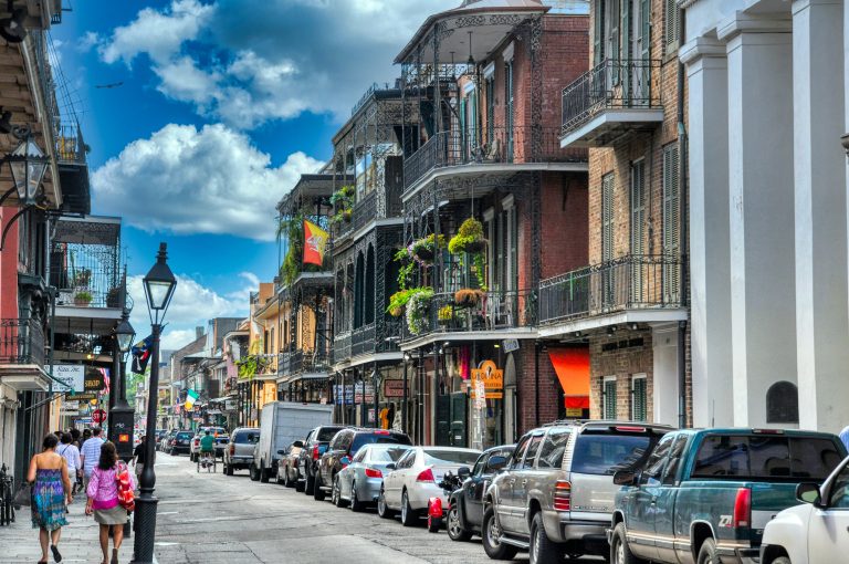 main street with historic buildings