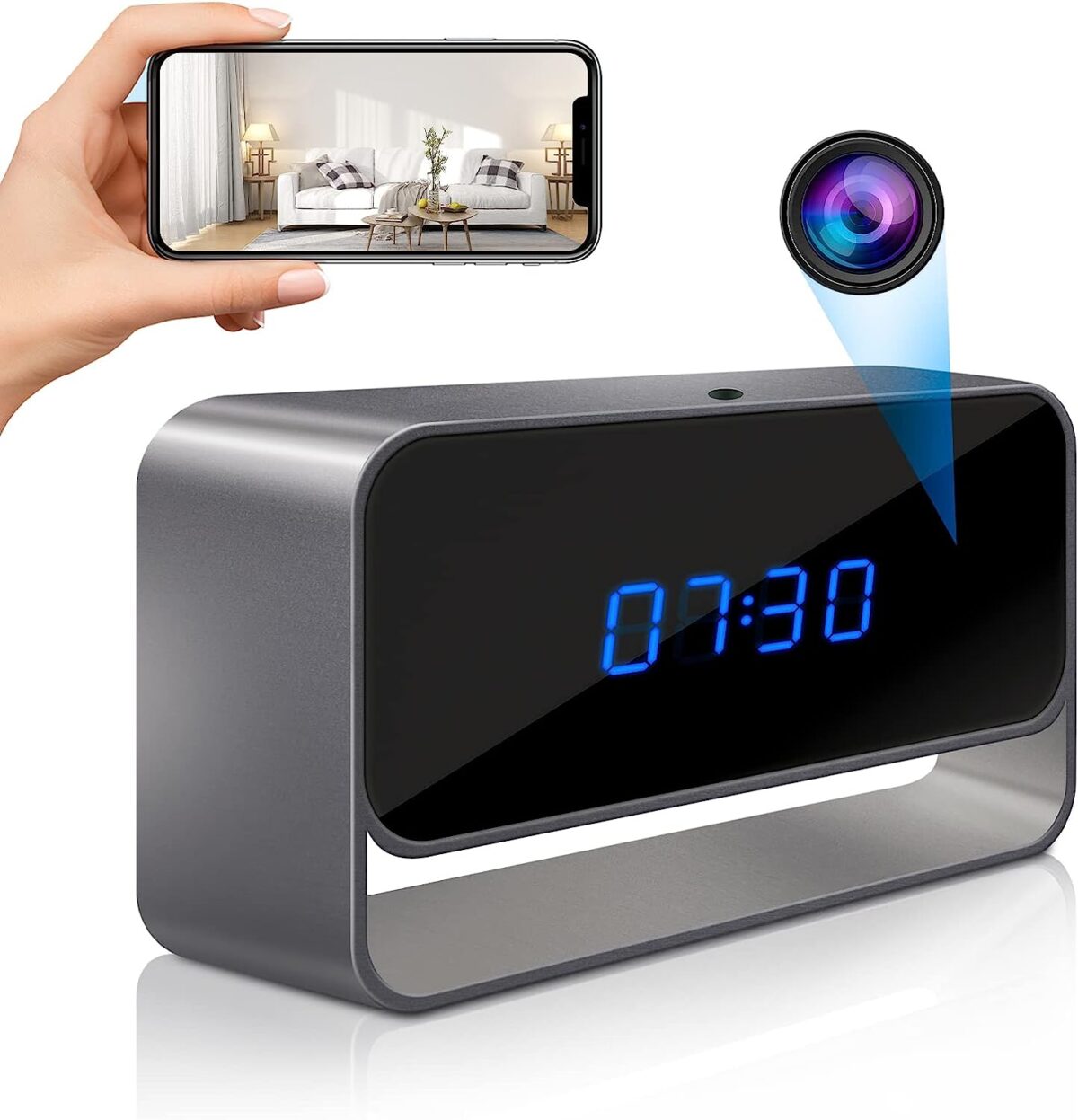 TZZH Hidden Camera Clock