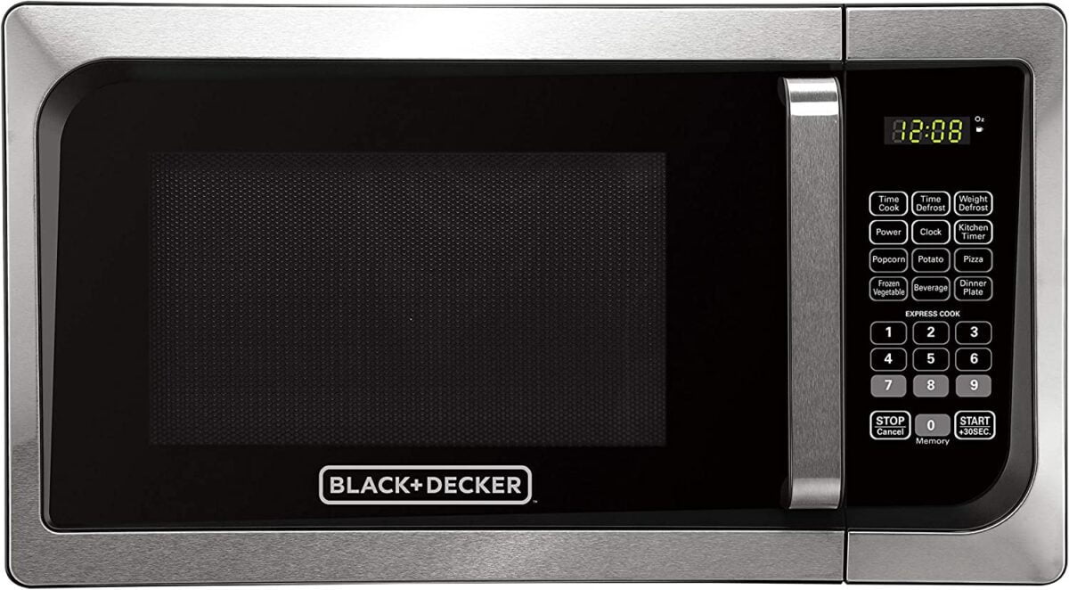 Black+Decker Stainless Steel Microwave