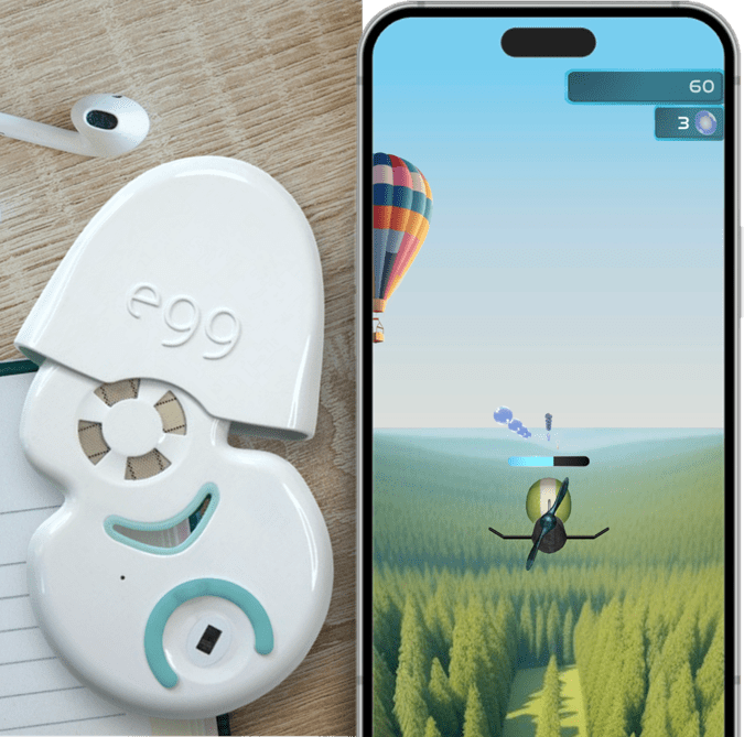 Seesaw Health-egg-biosensor-breathwork-games