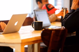business owners collaborating on startup projects using technology