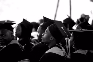 diverse group of business founders at graduation event