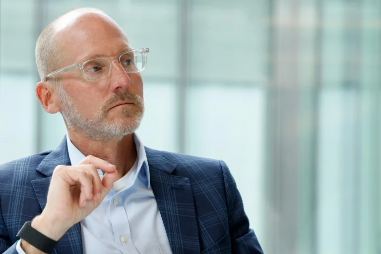 The Cigna Group CEO Brian Evanko in a meeting