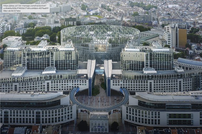 European Parliament building in Brussels