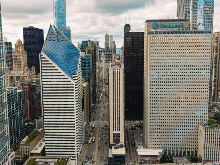 Office towers in downtown Chicago